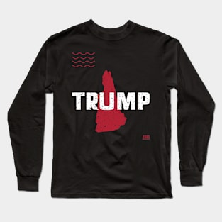 Trump New Hampshire 2020 - Red Wave, Red State Long Sleeve T-Shirt